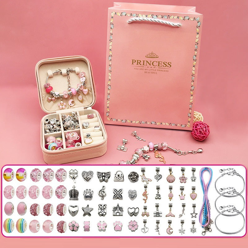 Childrens Diy Handmade Beaded Bracelet Creative Jewelry Set Gift Box Image 1