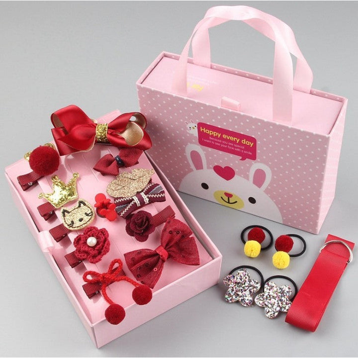 Childrens Clip Hair Accessories Set Gift Box Image 3