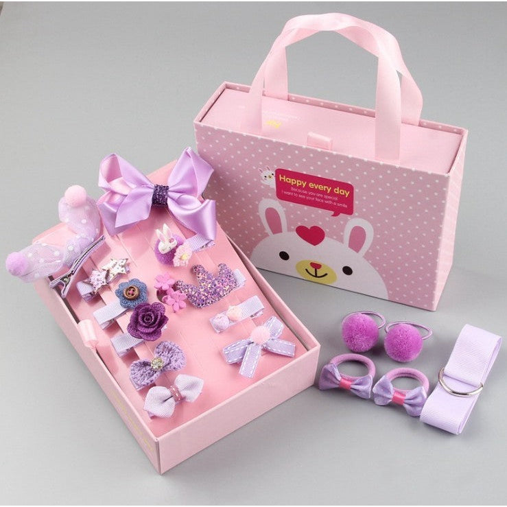 Childrens Clip Hair Accessories Set Gift Box Image 4