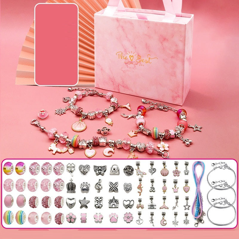 Childrens Diy Handmade Beaded Bracelet Creative Jewelry Set Gift Box Image 2