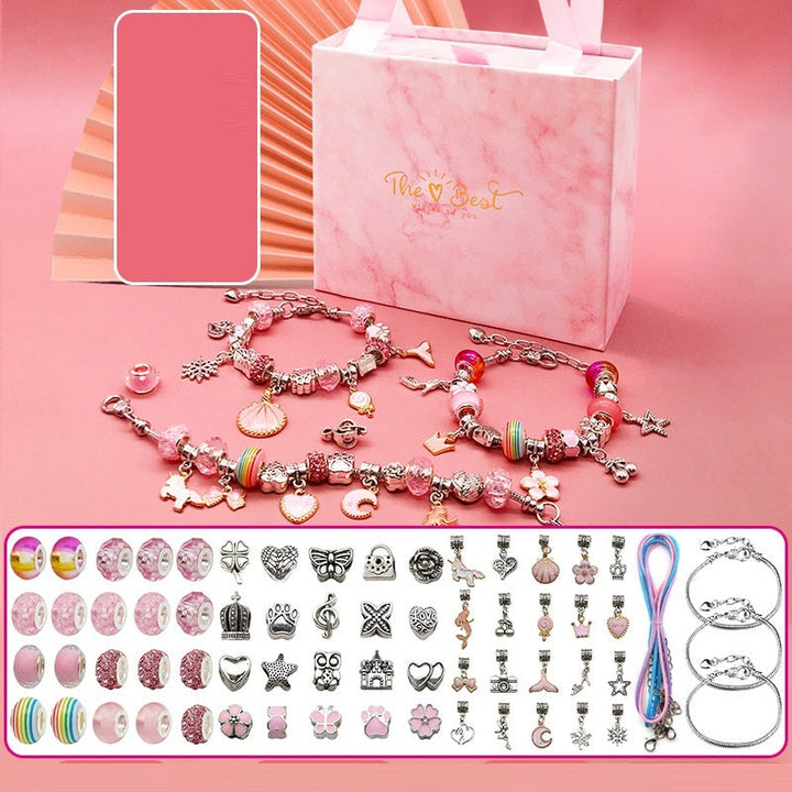 Childrens Diy Handmade Beaded Bracelet Creative Jewelry Set Gift Box Image 2