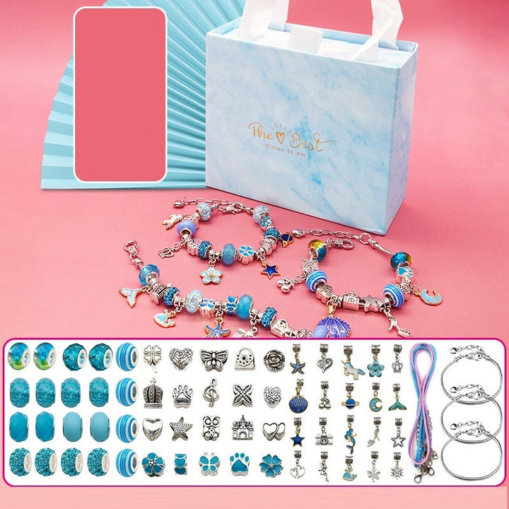 Childrens Diy Handmade Beaded Bracelet Creative Jewelry Set Gift Box Image 3