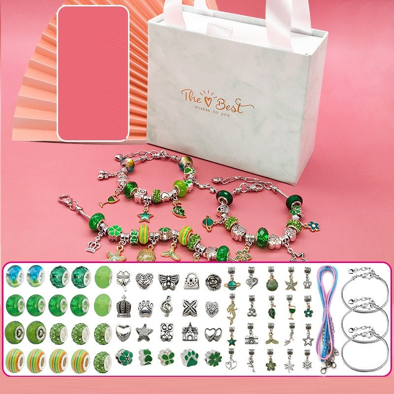 Childrens Diy Handmade Beaded Bracelet Creative Jewelry Set Gift Box Image 4