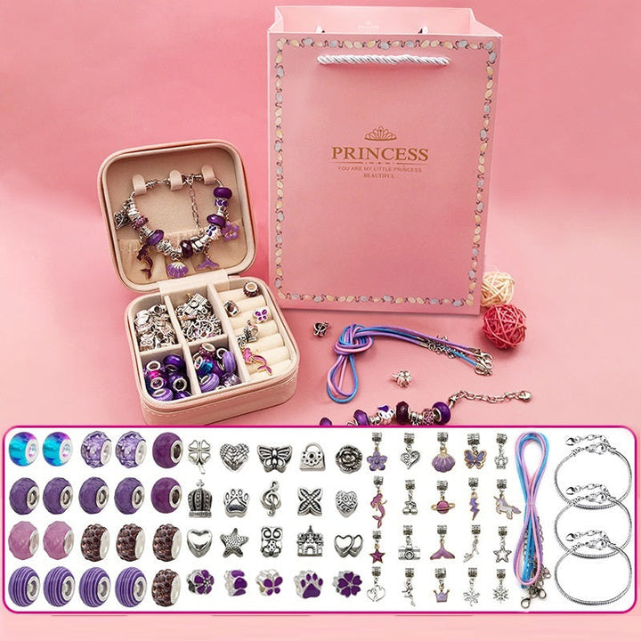 Childrens Diy Handmade Beaded Bracelet Creative Jewelry Set Gift Box Image 10