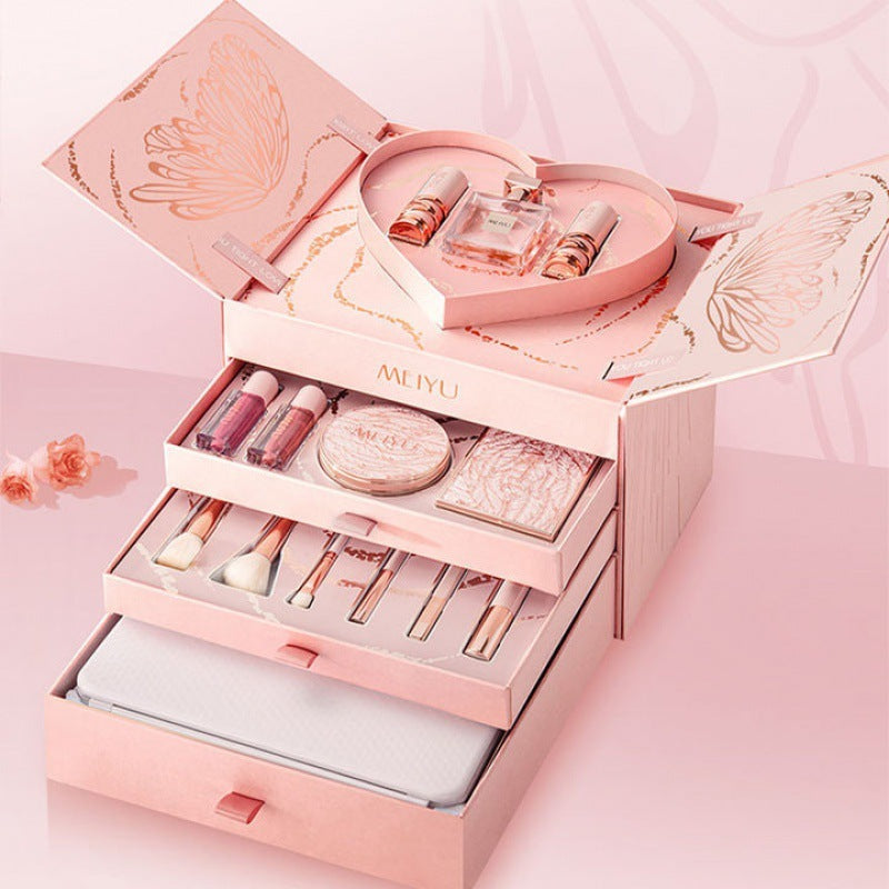 Christmas For Girls Cosmetics Lipstick Set Of Beauty Gift Box Image 1