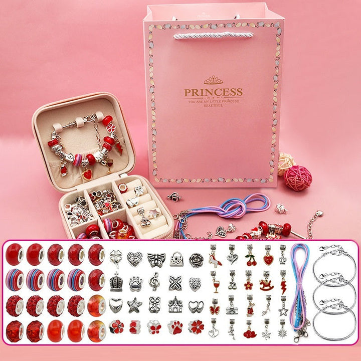 Childrens Diy Handmade Beaded Bracelet Creative Jewelry Set Gift Box Image 11