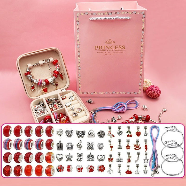 Childrens Diy Handmade Beaded Bracelet Creative Jewelry Set Gift Box Image 1