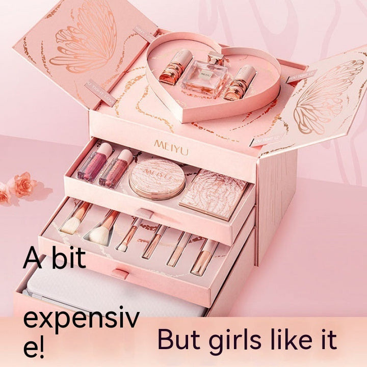 Christmas For Girls Cosmetics Lipstick Set Of Beauty Gift Box Image 2