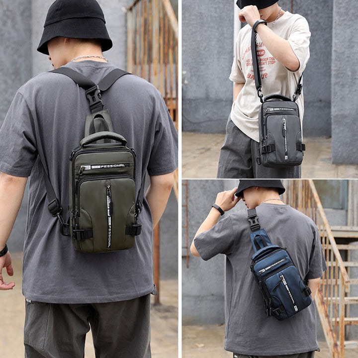 Crossbody Bags Men Multifunctional Backpack Shoulder Chest Bags Image 10