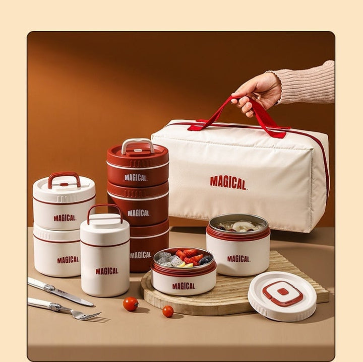 Employee Customer Lunch Box Bento Tableware Gift Box Set Image 9