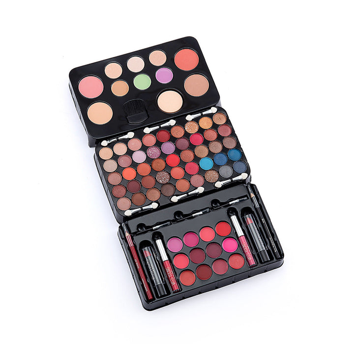 Eyeshadow Palette Lipstick Lip Gloss Blush Set Image 6