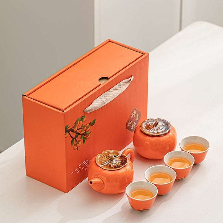 Gift Box With Hand Gift Set Ceramic Tea Set Suit Image 3