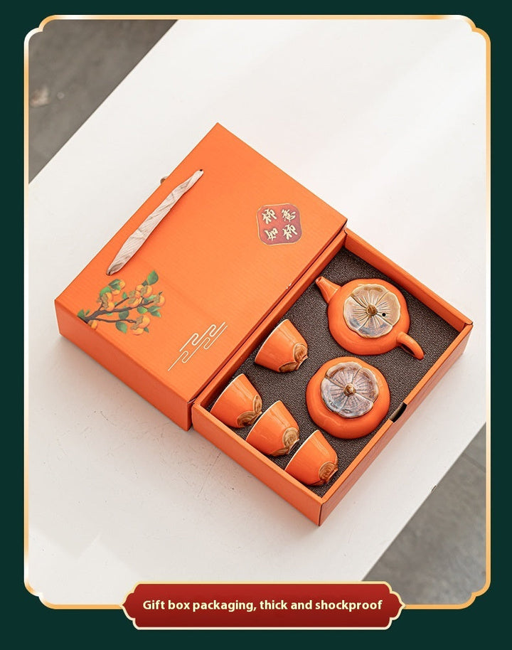 Gift Box With Hand Gift Set Ceramic Tea Set Suit Image 4