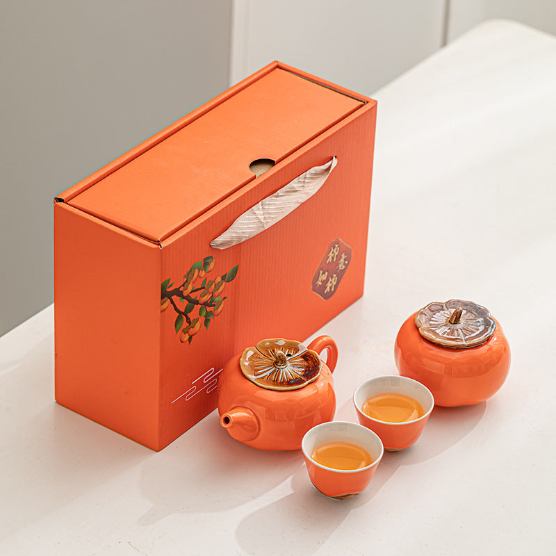 Gift Box With Hand Gift Set Ceramic Tea Set Suit Image 8