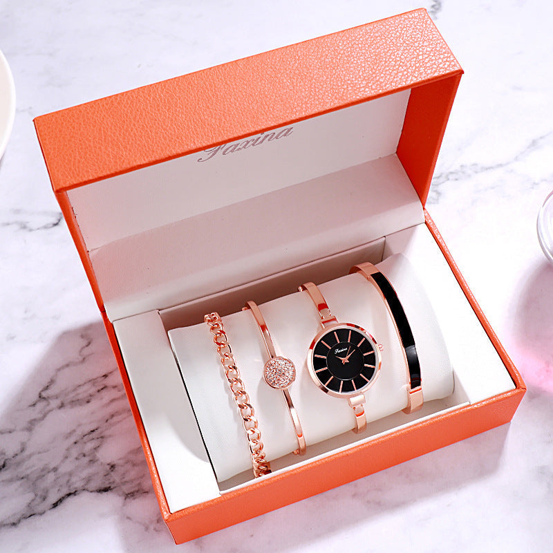 Gift Set Waterproof Quartz Watch Womens Watch Image 3