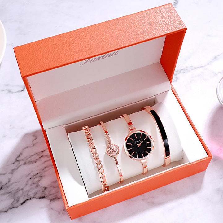 Gift Set Waterproof Quartz Watch Womens Watch Image 1