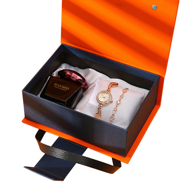 Hand Gift Set Watch Lipstick Perfume Gift Box Image 2