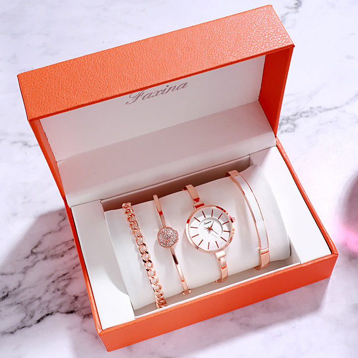 Gift Set Waterproof Quartz Watch Womens Watch Image 4