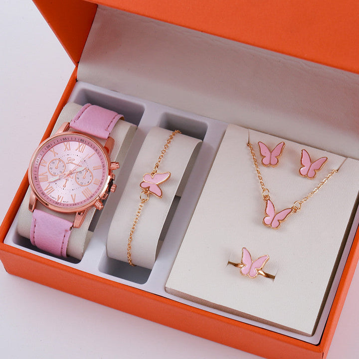 Ladies Graduated Belt Watch Jewelry Set Image 12