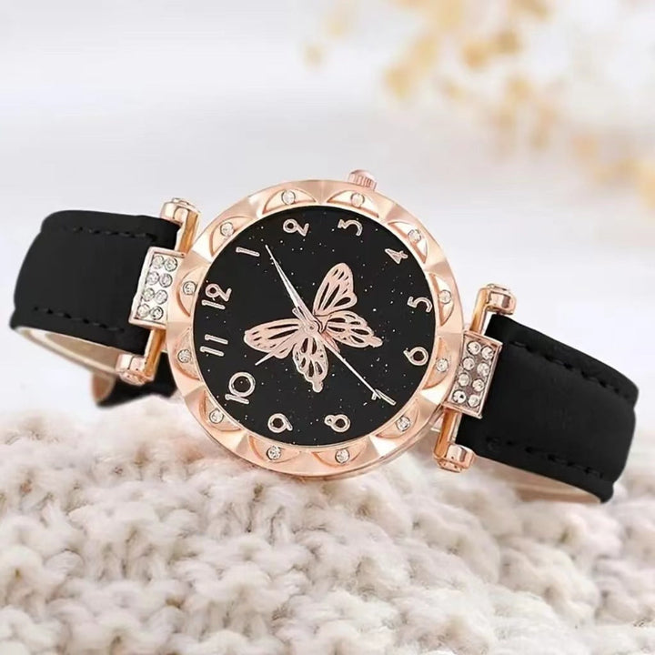 Simple Womens Quartz Watch Set Image 3