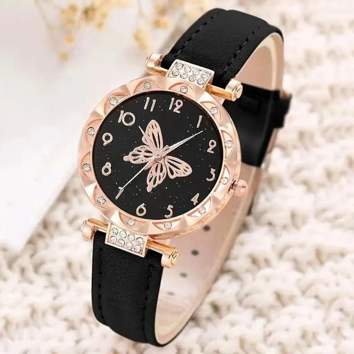 Simple Womens Quartz Watch Set Image 4