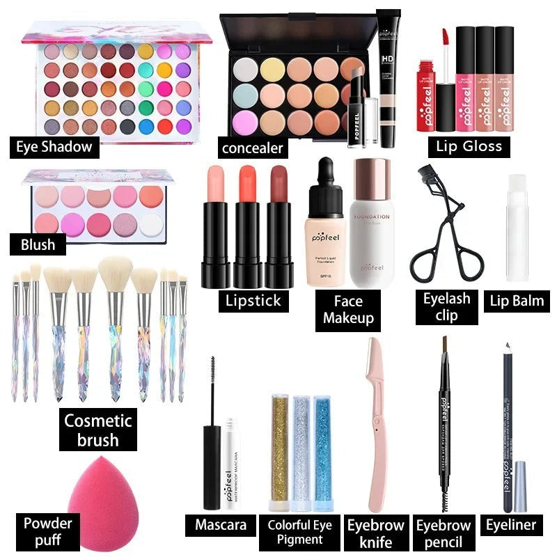 Beginner Cosmetics Makeup Set Complete Set Novice Student Light Makeup Gift Box Image 4