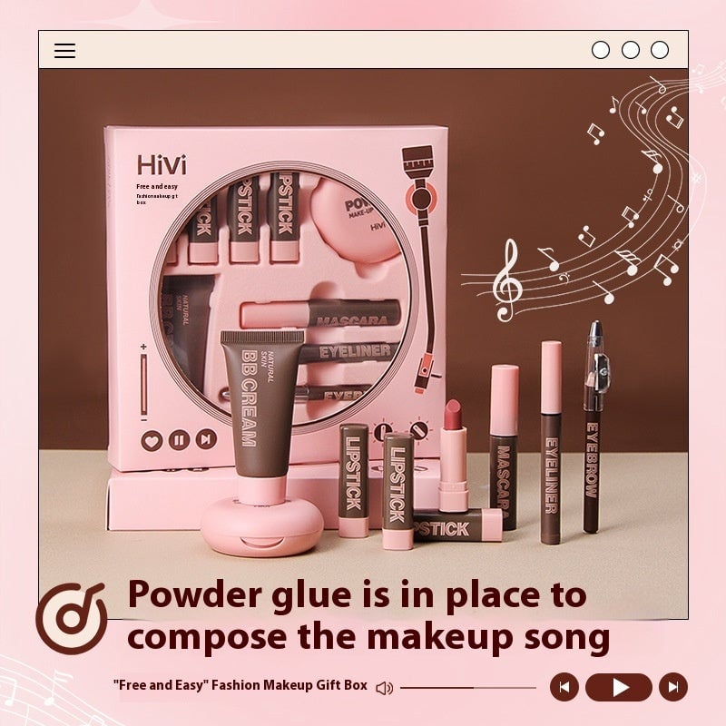 Glue Record Limited Lipstick Powder Beauty Gift Set Image 2