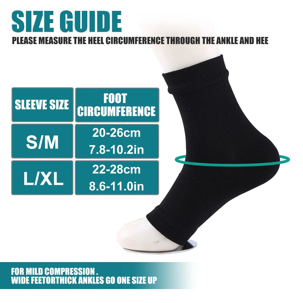 1Pair Neuropathy Socks for Men Women Soothe Compression Socks for Neuropathy Pain,Ankle Brace Plantar Fasciitis Swelling Image 4