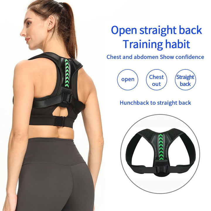 Adjustable Back Posture Corrector Belt Clavicle Spine Men Women Home Office Outdoor Upper Back Waist Shoulder Posture Image 2