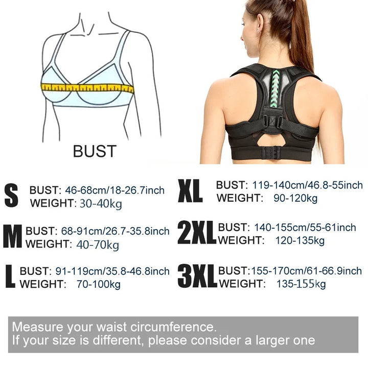 Adjustable Back Posture Corrector Belt Clavicle Spine Men Women Home Office Outdoor Upper Back Waist Shoulder Posture Image 8