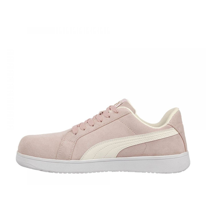 PUMA Womens Iconic Low Composite Toe Work Shoes Pink Suede Size 640145 Image 4