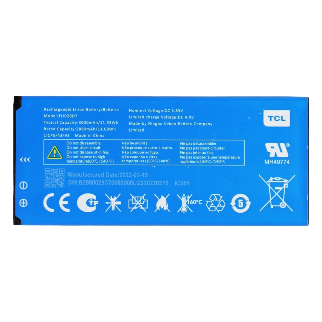 Replacement (3000mAh/3.85V) TCL Li-Ion Battery for Alcatel Smartphone (TLI028D7) Image 2