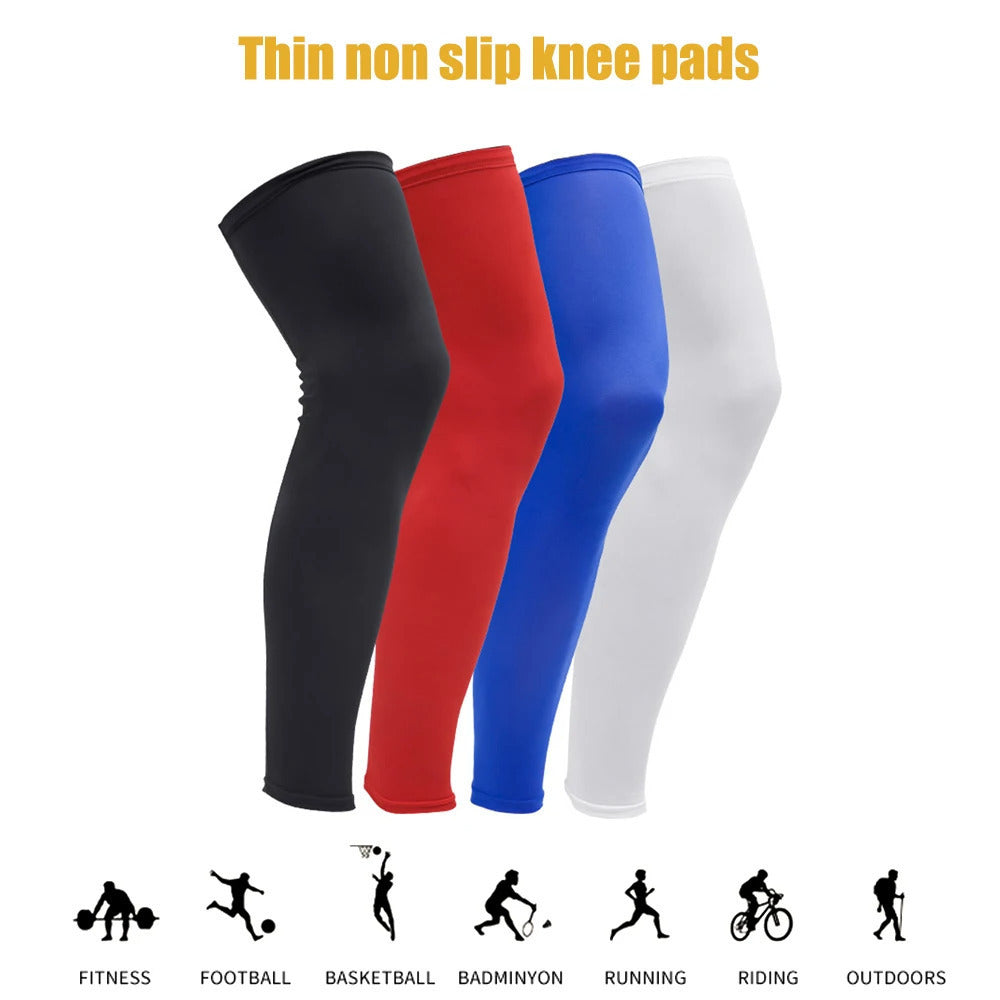 1Pcs Compression Leg Warmers Basketball Football Cycling Socks Knee Calf Sleeves UV Sun Leg Warmers Men Women Image 2