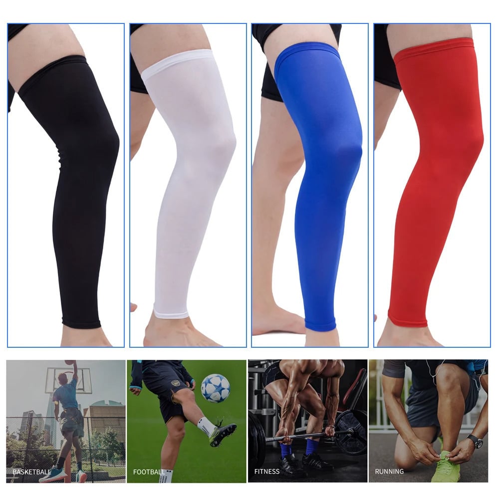 1Pcs Compression Leg Warmers Basketball Football Cycling Socks Knee Calf Sleeves UV Sun Leg Warmers Men Women Image 9