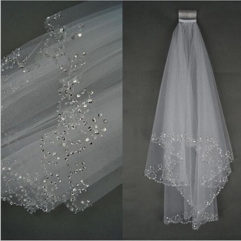 Beaded sequin wedding dress Image 1