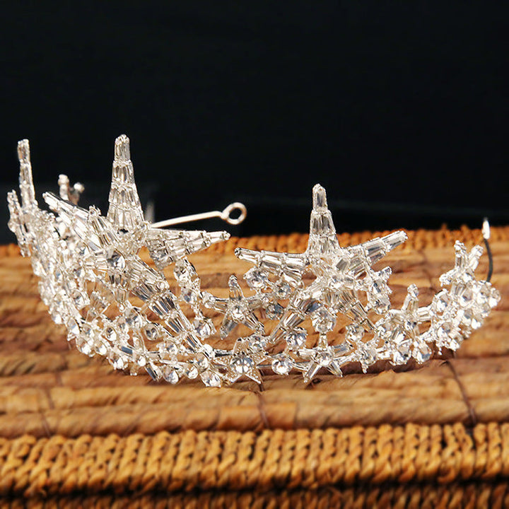 Bridal Wedding Crystal Crown Wedding Dress Birthday Shoot Accessories Image 1