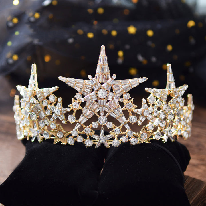 Bridal Wedding Crystal Crown Wedding Dress Birthday Shoot Accessories Image 4