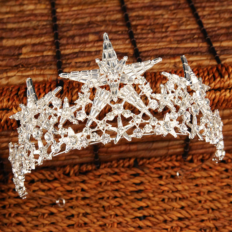 Bridal Wedding Crystal Crown Wedding Dress Birthday Shoot Accessories Image 6