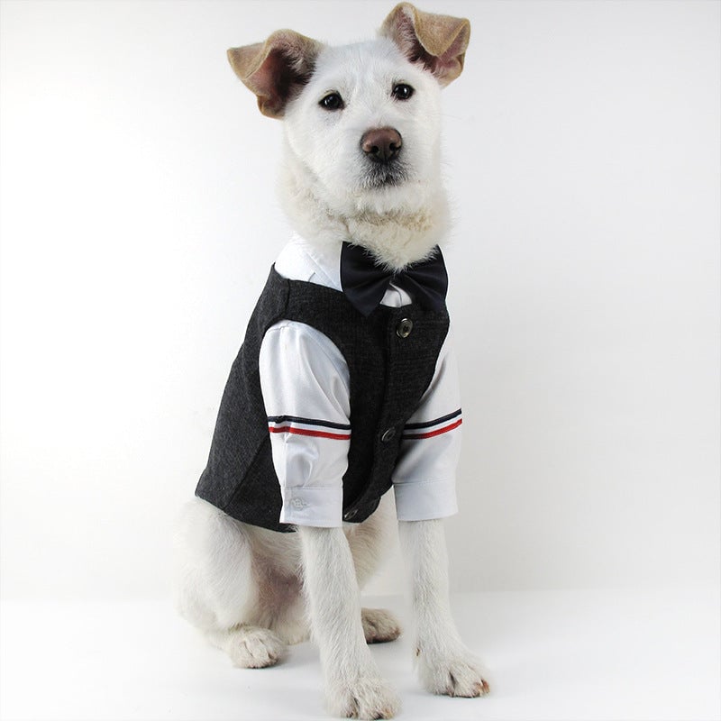 Dog Wedding Dress Boutique Pet Suit Vest Image 2