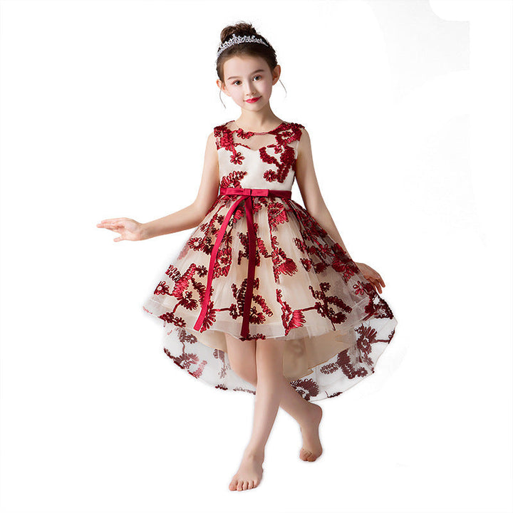 Girls Princess Dress Flower Girl Wedding Dress Image 4