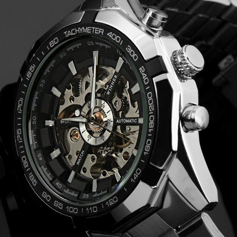 Luminous semi-automatic mechanical watch Image 3