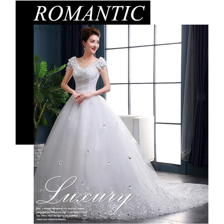 wedding dress long tail wedding dress bride dress wedding dress Image 1