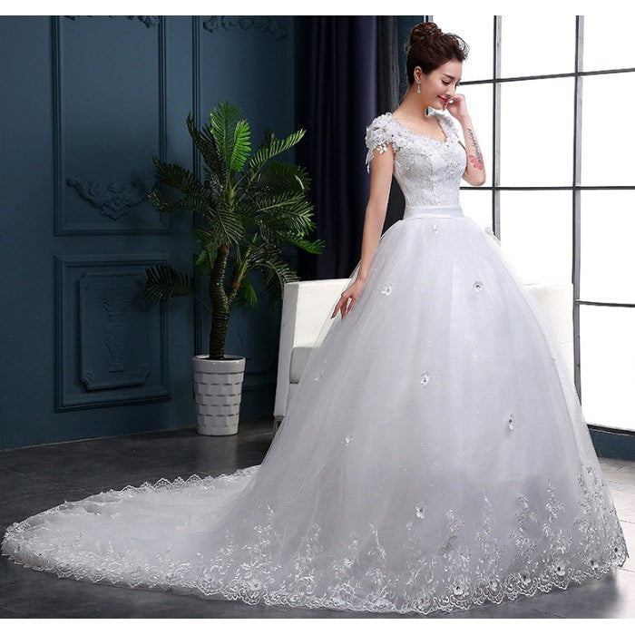 wedding dress long tail wedding dress bride dress wedding dress Image 2