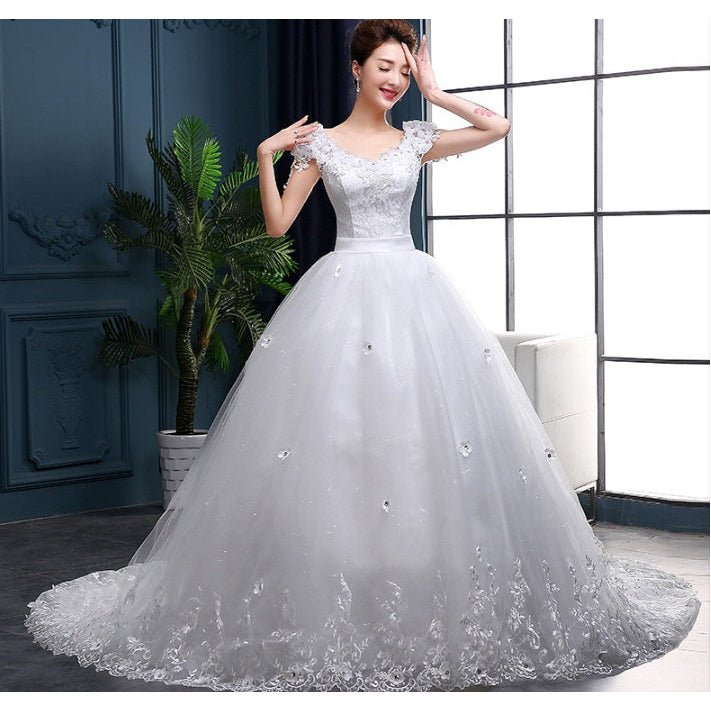 wedding dress long tail wedding dress bride dress wedding dress Image 3