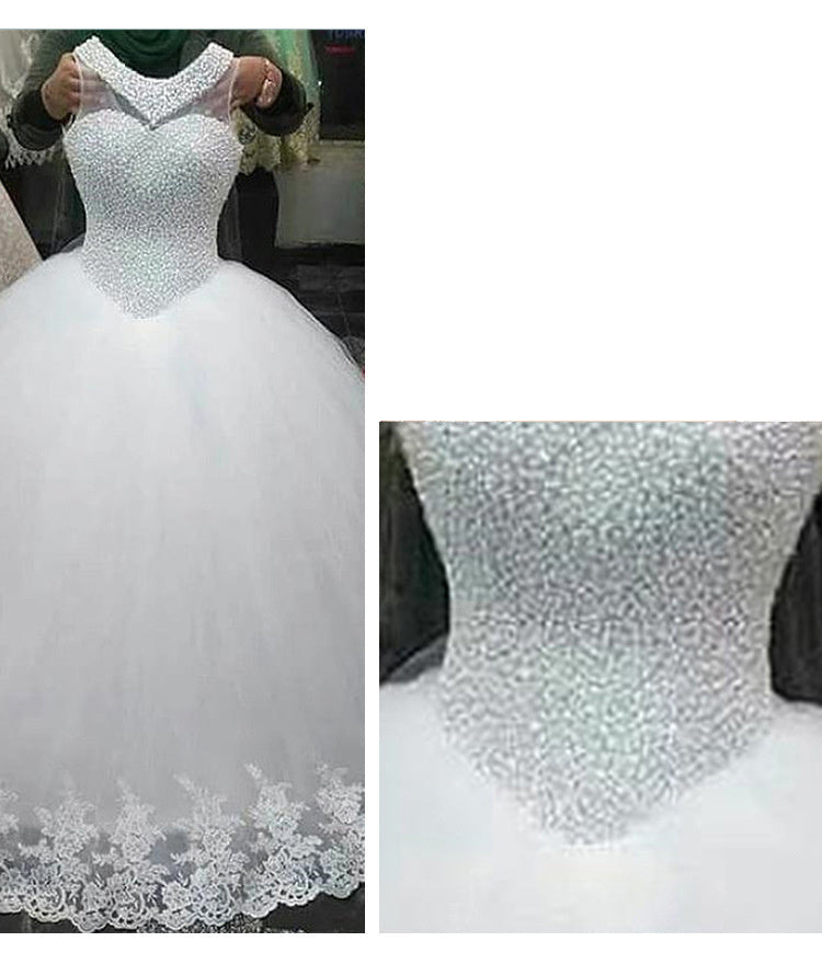 Qidi SweetSimple And Elegant Mid-Waist Korean Princess European Style Wedding Dress Image 2