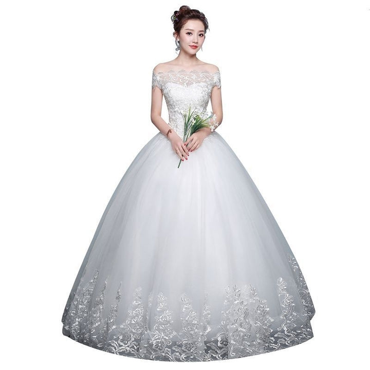 Qidi wedding dress shoulder wedding dress Image 1