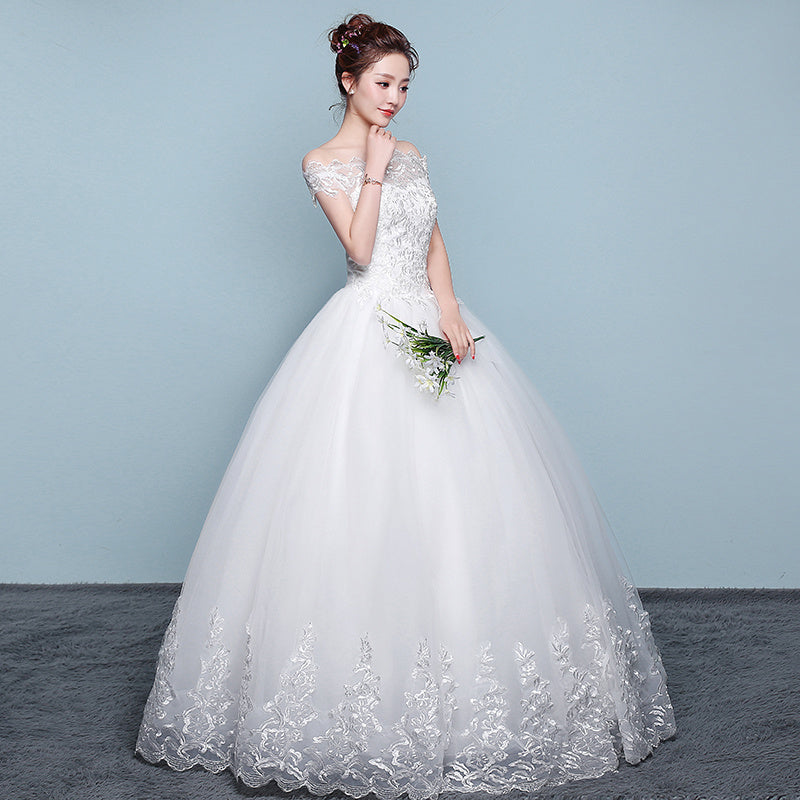 Qidi wedding dress shoulder wedding dress Image 3