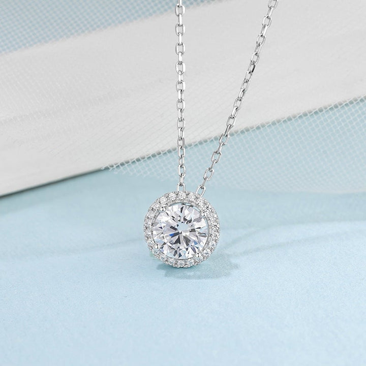 S925 Sterling Silver Moissanite Jewelry Set Image 1