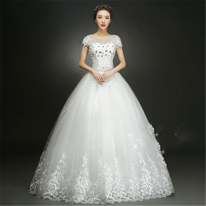 Wedding Dress Bridal Sleeves Wedding Wedding Dress Was Thin And Thin Image 1