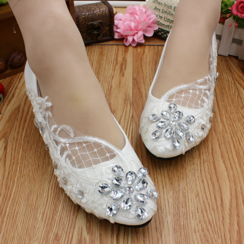 Wedding Dress White Wedding Shoes Girl Image 2